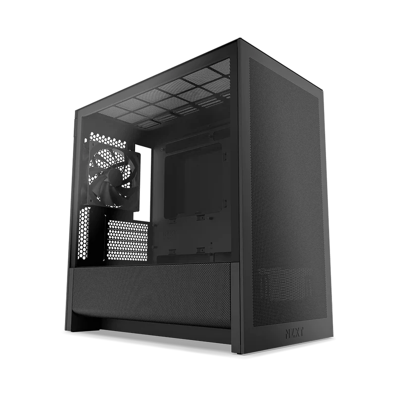 NZXT H3 Flow (2025) micro-ATX Mid Tower Case - All Black