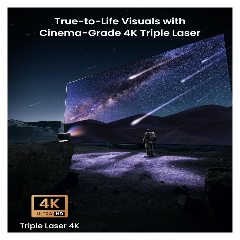جهاز عرض جيمجو N1s ألتيميت، 4K، سطوع 3300 لومن ISO، HDMI 2.1، يو إس بي-A 2.0، باللون الرمادي الداكن