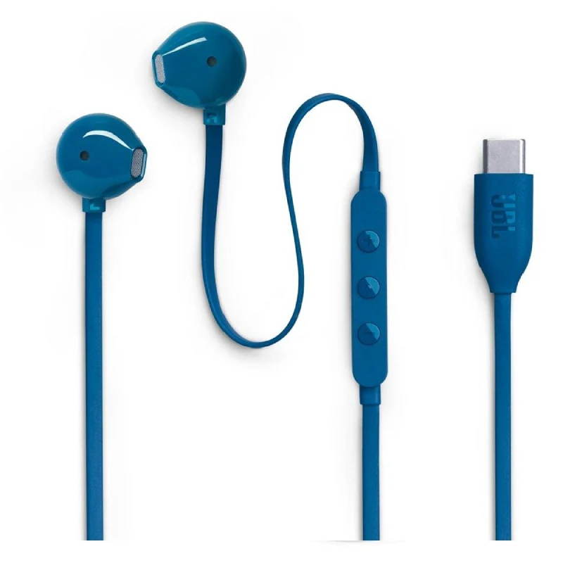JBL Tune 305 Wired Earphones - In-Ear / USB-C / Blue