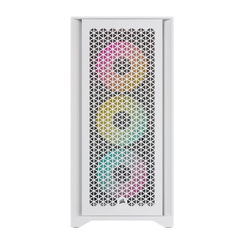 حافظة كمبيوتر كورسير 4000D RGB Airflow، باللون الأبيض