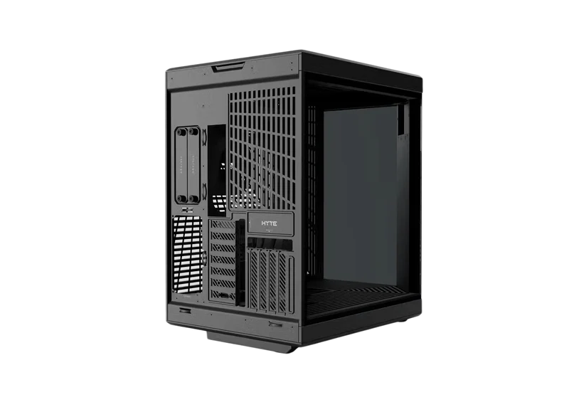 حافظة كمبيوتر هايت Y70 تاتش إنفينيت، ATX، مع شاشة لمس IPS مدمجة مقاس 14.5 بوصة، باللون الأسود الحالك