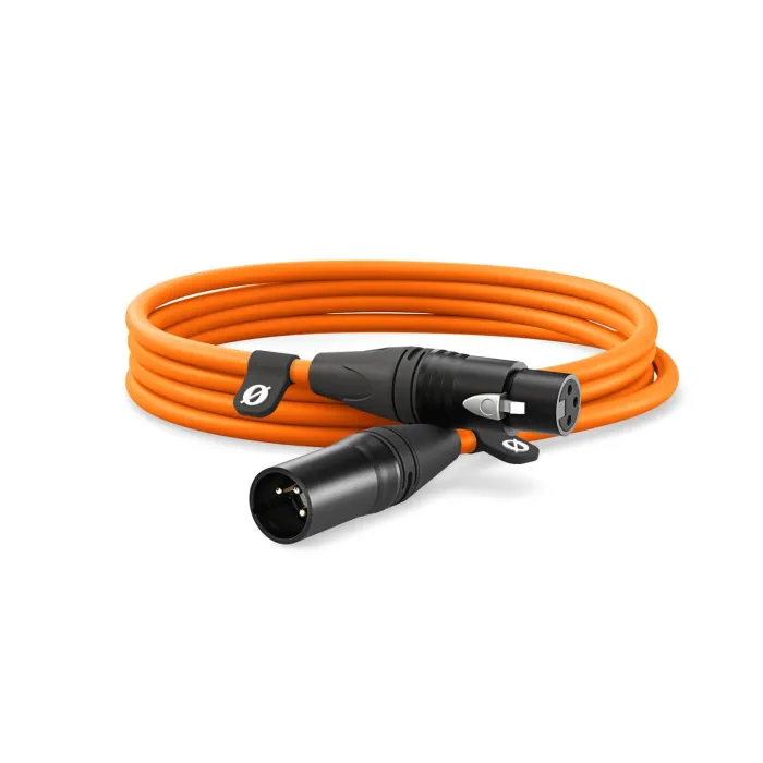 كابل XLR رود XLR-3 بريميوم بطول 3 أمتار - برتقالي
