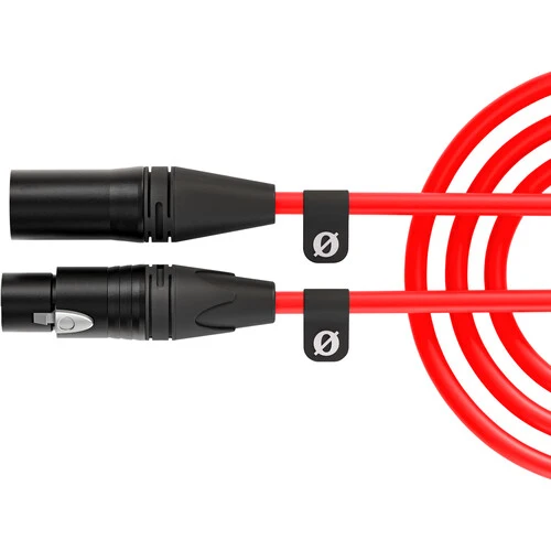 كابل رود من XLR ذكر إلى XLR أنثى (9.8 قدم، أحمر)