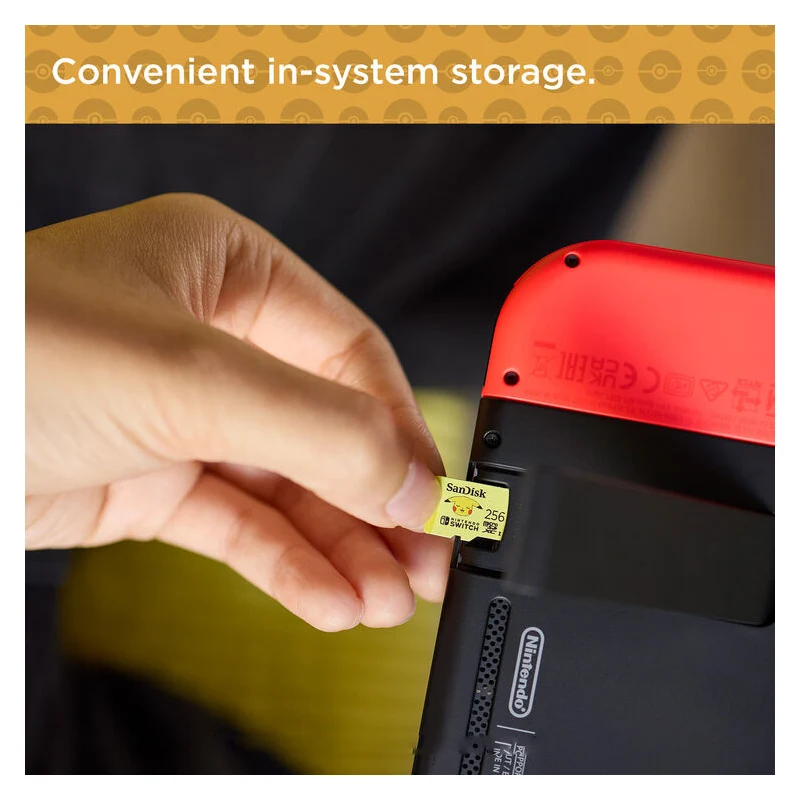 بطاقة ذاكرة microSD سانديسك بوكيمون - 256 جيجابايت / سرعة تصل إلى 100 ميجابايت/ثانية