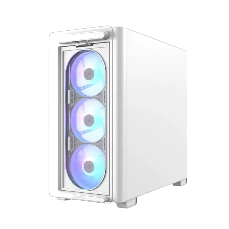 حافظة أسوس A23 بلس تاور متوسط مع 4 مراوح RGB – أبيض