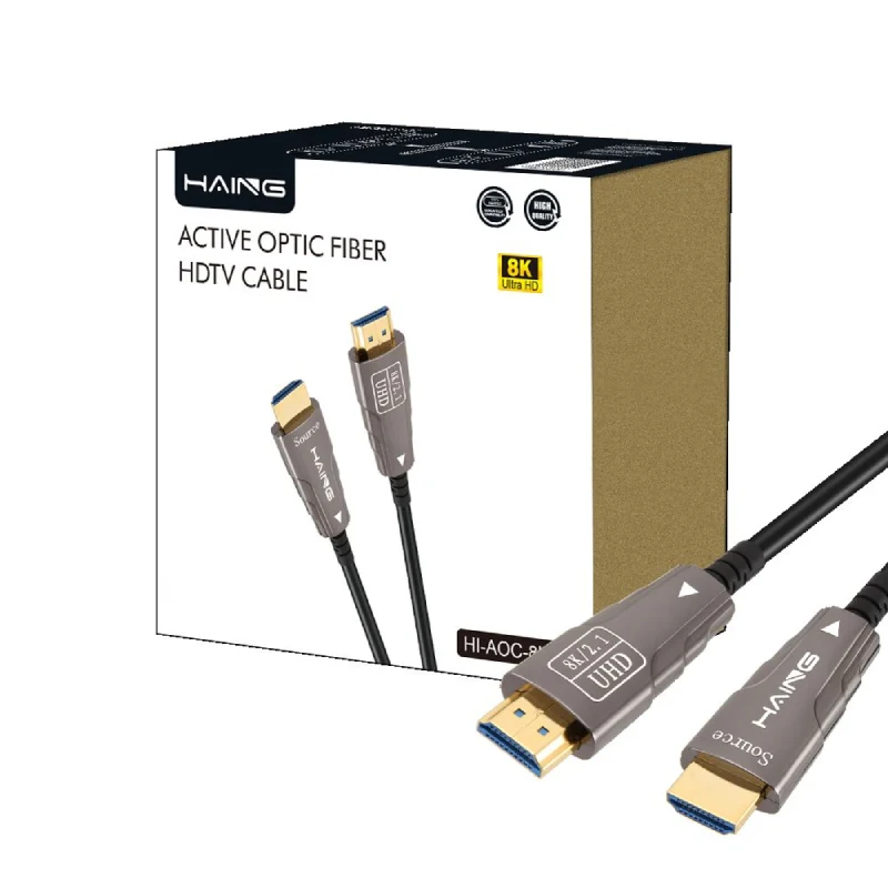 كابل ألياف ضوئية نشط هاينج HDTV - HDMI إلى HDMI / 48 جيجابت/ثانية / 10 متر