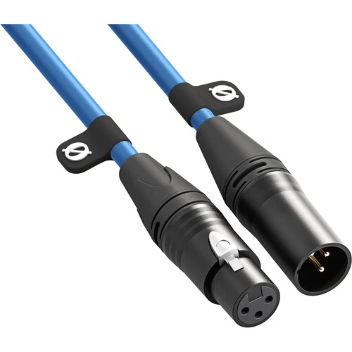 كابل رود من XLR ذكر إلى XLR أنثى (19.7 قدم، أزرق)