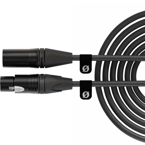 كابل رود XLR ذكر إلى XLR أنثى، بطول 19.7 قدم، باللون الأسود