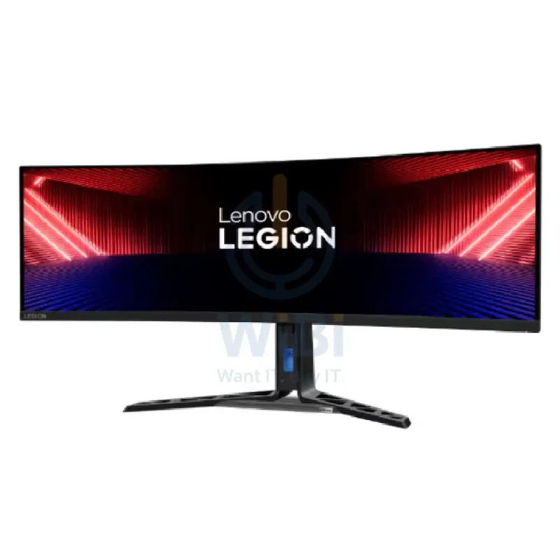 Lenovo Legion R45w-30 - 44.5" Dual QHD Curved / 1ms / Up to 170Hz / HDMI 2.1/DisplayPort 1.4/Ethernet / Speaker / Eyesafe / Black - Gaming Monitor