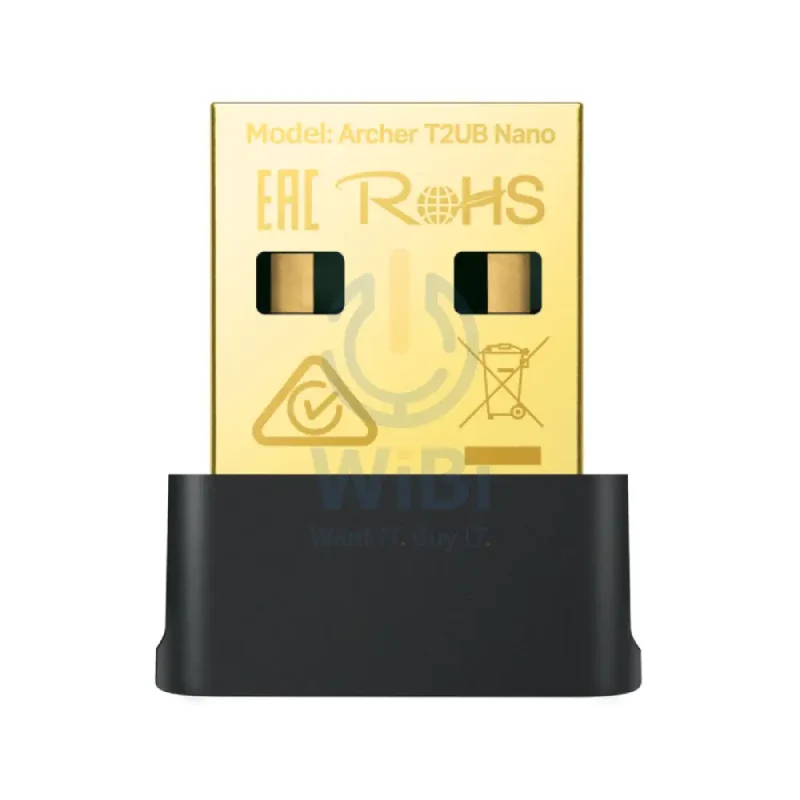 محول USB نانو واي فاي وبلوتوث 4.2 تي بي لينك (آرتشر T2UB نانو) AC600، 5 جيجاهرتز (433 ميجابت في الثانية)