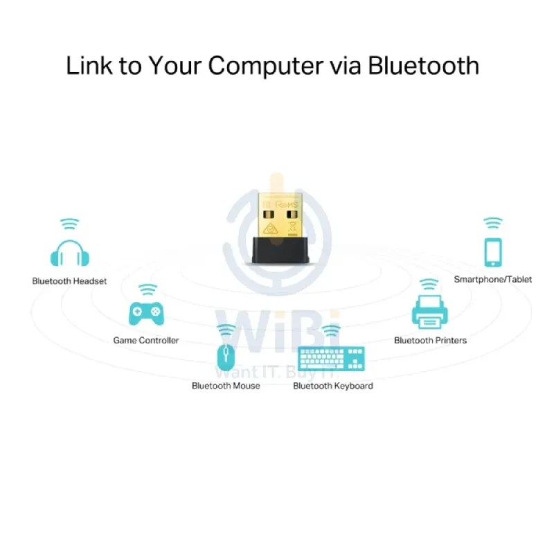 محول USB نانو واي فاي وبلوتوث 4.2 تي بي لينك (آرتشر T2UB نانو) AC600، 5 جيجاهرتز (433 ميجابت في الثانية)