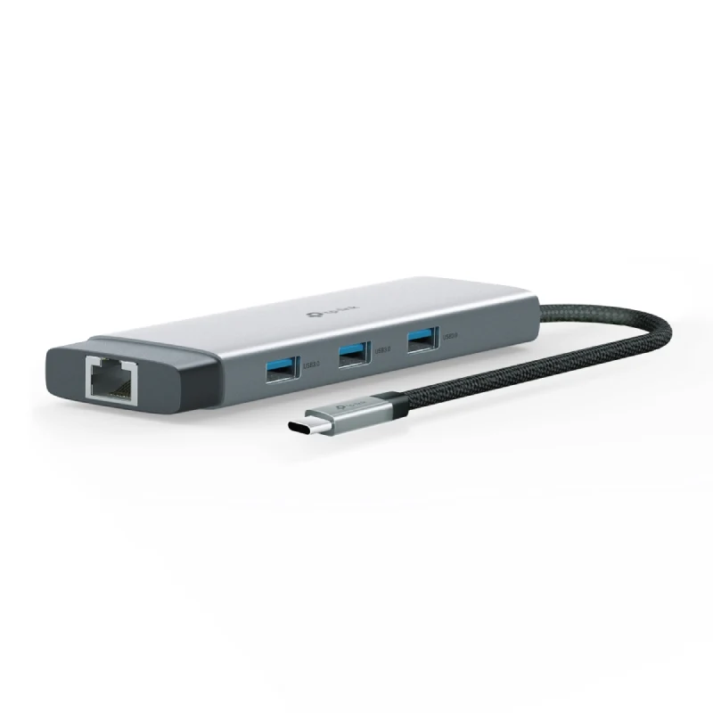 موزع USB-C تي بي لينك (UH9120C) ‏9 في 1 - HDMI / USB-C / USB 3.0 / Micro SD / SD / RJ45