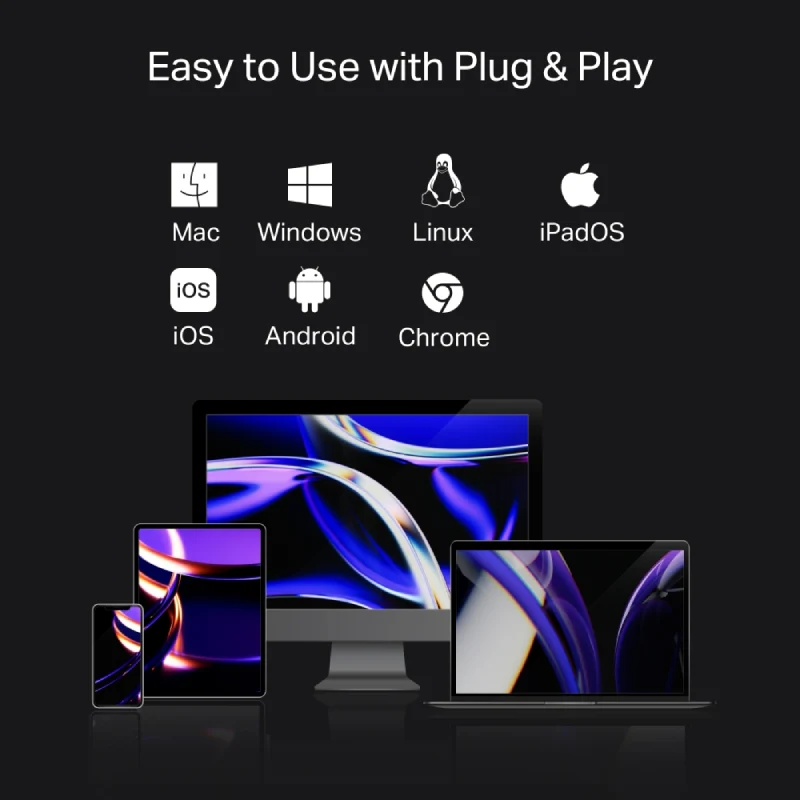 موزع USB-C تي بي لينك (UH9120C) ‏9 في 1 - HDMI / USB-C / USB 3.0 / Micro SD / SD / RJ45