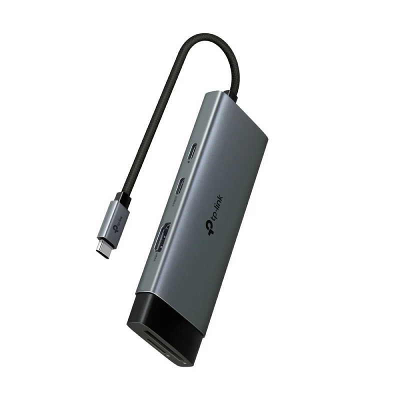 موزع تي بي لينك (UH7020C) ‏USB تايب سي 7 في 1 - HDMI / USB-C / USB 3.0 / Micro SD / SD