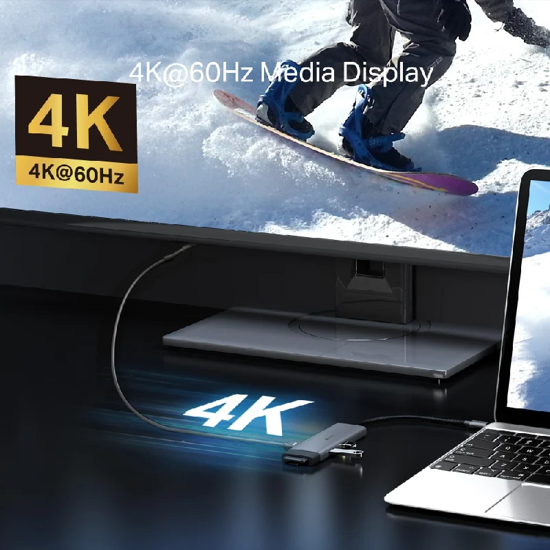 موزع تي بي لينك (UH7020C) ‏USB تايب سي 7 في 1 - HDMI / USB-C / USB 3.0 / Micro SD / SD