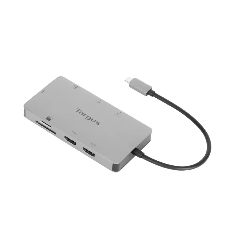 محطة إرساء تارجوس، HDMI/يو إس بي-A/يو إس بي-C/LAN/بطاقة SD، بقدرة 100 واط، باللون الفضي