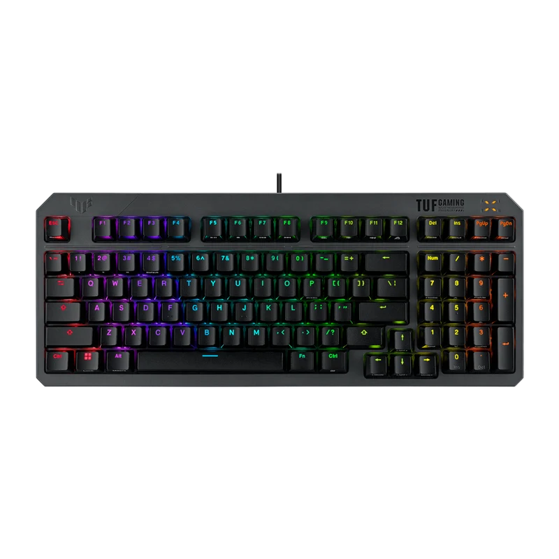 لوحة مفاتيح ألعاب سلكية أسوس ROG TUF K3 الجيل الثاني RGB، عربية، باللون الأسود