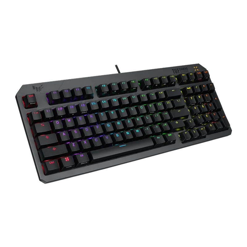 لوحة مفاتيح ألعاب سلكية أسوس ROG TUF K3 الجيل الثاني RGB، عربية، باللون الأسود
