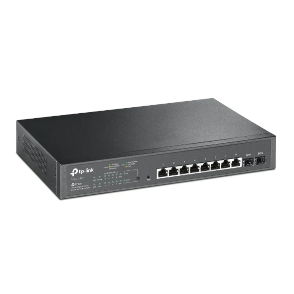 سويتش ذكي جيجابت تي بي لينك SG2210MP جيت ستريم بعشرة منافذ مع 8 منافذ PoE+