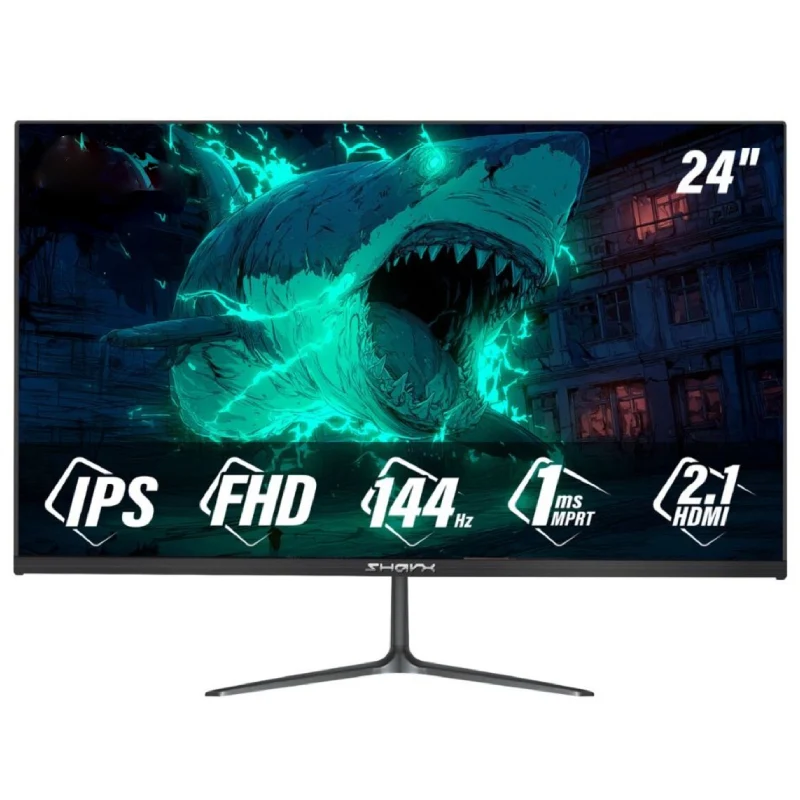 شاشة ألعاب شاركس B24F144I بايت، مقاس 24 بوصة، FHD، تردد تحديث 144 هرتز، زمن استجابة 1 مللي ثانية، HDMI 2.1