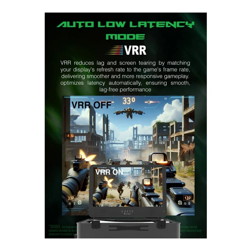 SHARX QUEST Gaming Suitcase - 24" QHD / 1ms / 165Hz / HDMI / USB-A / USB-C - Gaming Monitor