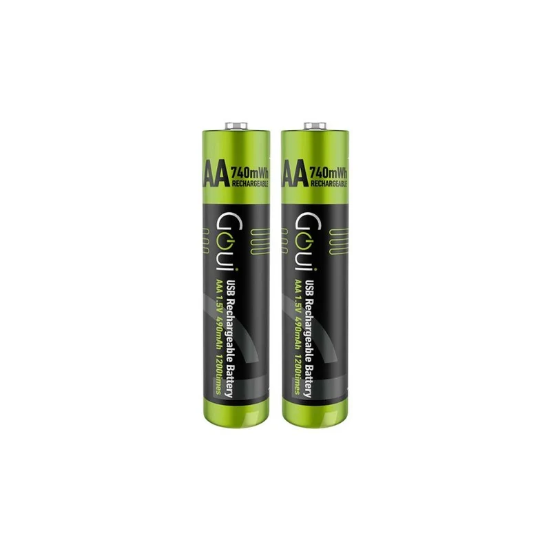 GOUI Rechargeable AAA Battery - 400mAh / 750mWh / 1.5V / USB-C