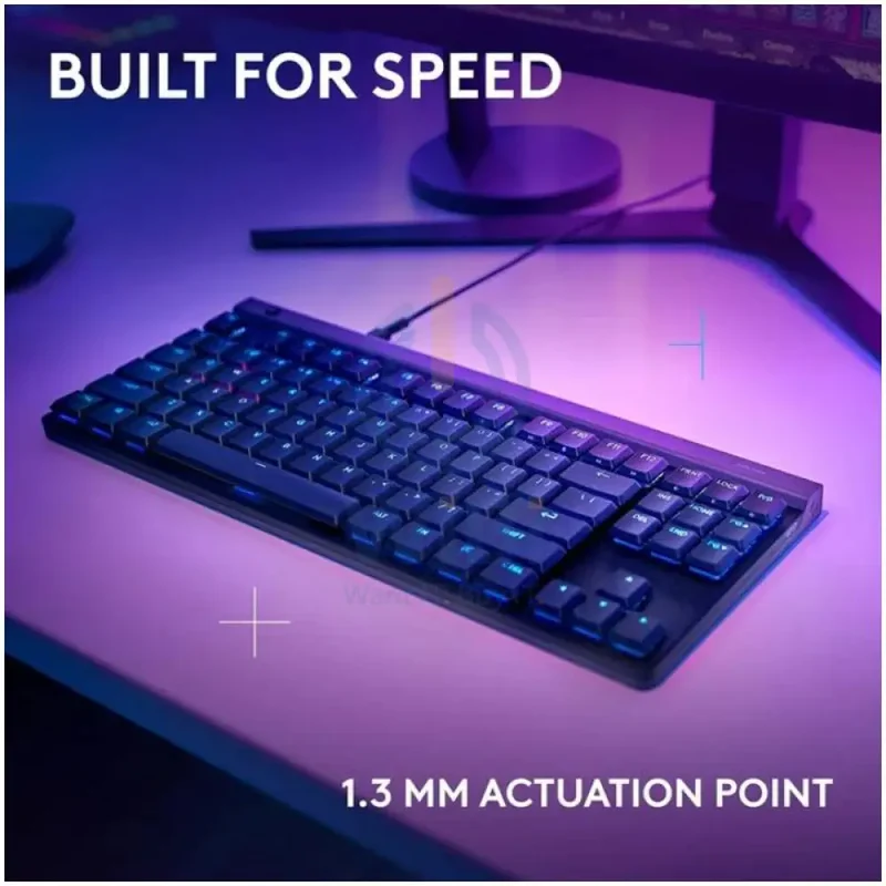 لوحة مفاتيح ألعاب ميكانيكية لوجيتك G515 لايت سبيد TKL - سلكية / RGB / مفاتيح ذات استجابة لمسية / إنجليزية/عربية / أسود