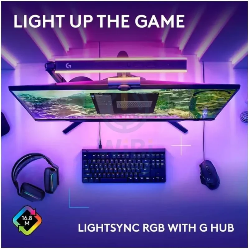 لوحة مفاتيح ألعاب ميكانيكية لوجيتك G515 لايت سبيد TKL - سلكية / RGB / مفاتيح ذات استجابة لمسية / إنجليزية/عربية / أسود