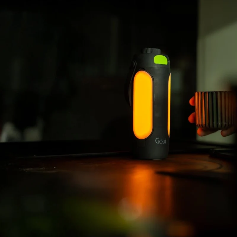 GOUI Trio Speaker with Power Bank & Foldable Light - Bluetooth / 8000mAh / Black