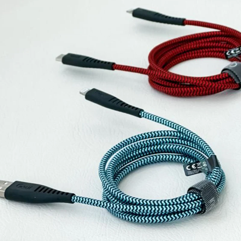 GOUI FLEX 8 PIN USB Cable - USB-A / Lightning / 1.5 Meter / Red