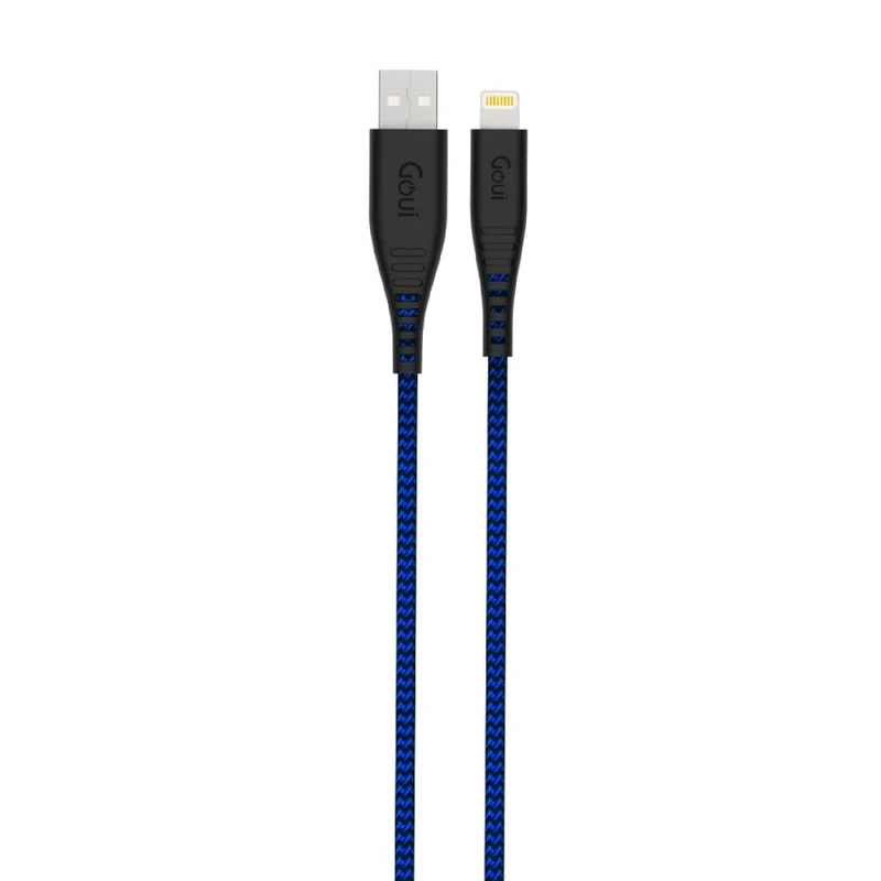 GOUI FLEX 8 PIN USB Cable - USB-A / Lightning / 1.5 Meter / Electric Blue