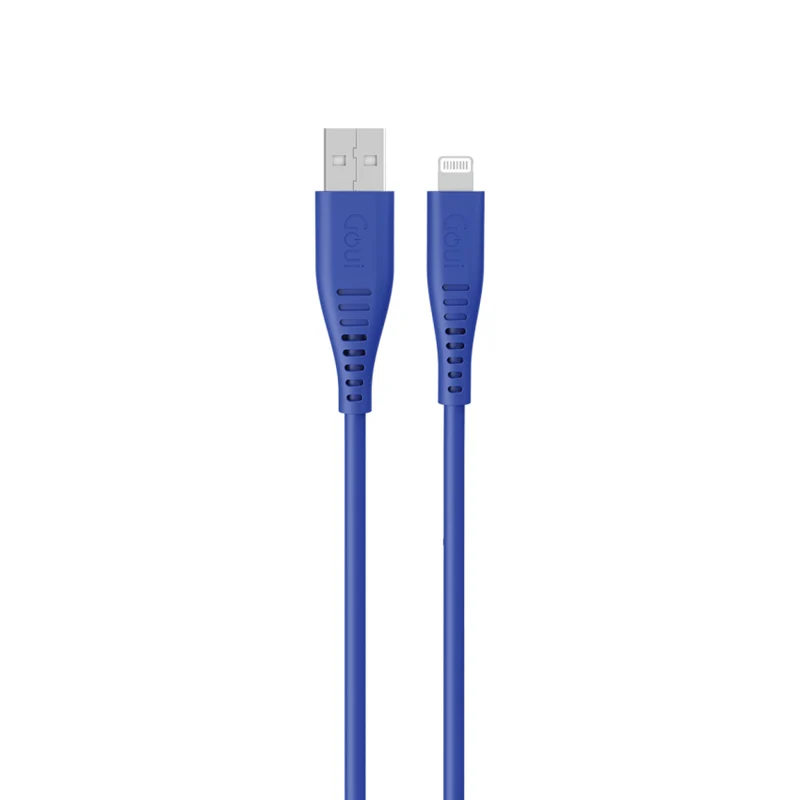 كابل جوي سيليكون - ‏1.5 متر / USB-A إلى لايتنينج / أزرق