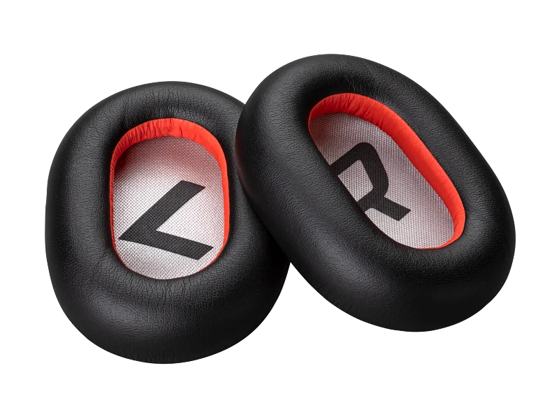 HP HP Poly Voyager 8200 Black Leatherette Ear Cushions (2 Pieces)
