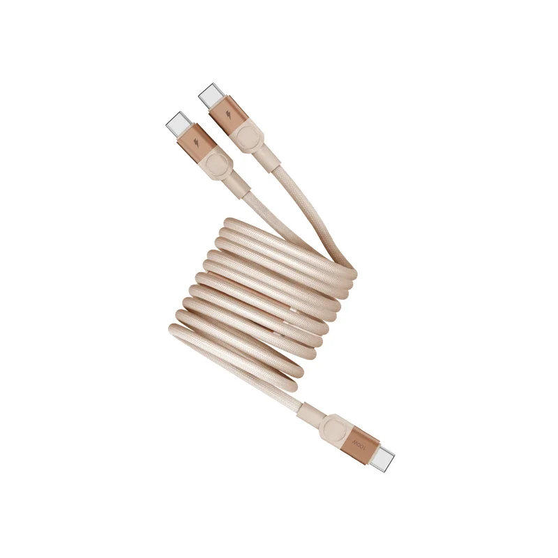 كابل مغناطيسي موماكس ماج لينك - USB-C / 100 واط / طول 2 متر / رملي