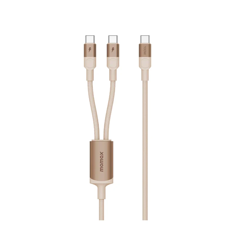 كابل مغناطيسي موماكس ماج لينك - USB-C / 100 واط / طول 2 متر / رملي