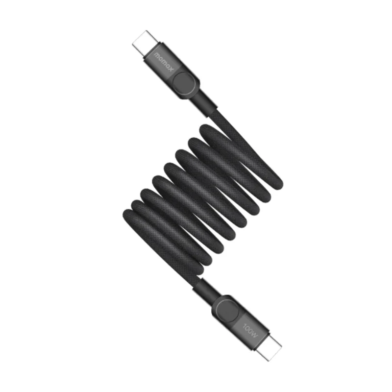 كابل مومكس ماج لينك مغناطيسي - USB-C / ‏100 واط / متران / أسود