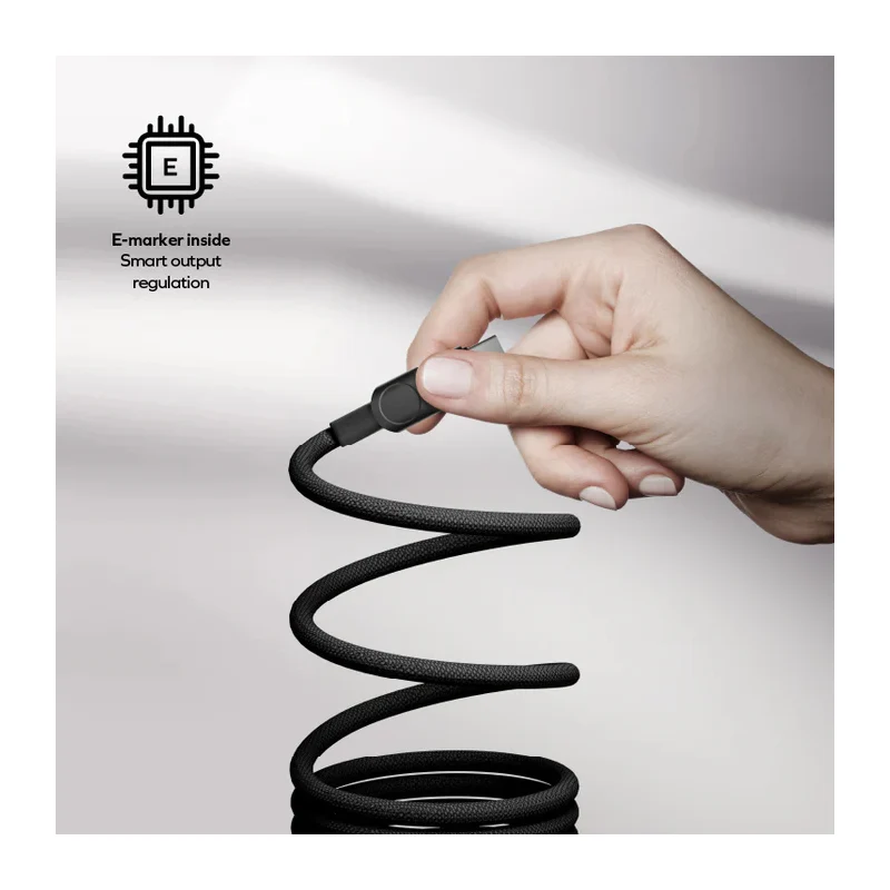 كابل مومكس ماج لينك مغناطيسي - USB-C / ‏100 واط / متران / أسود