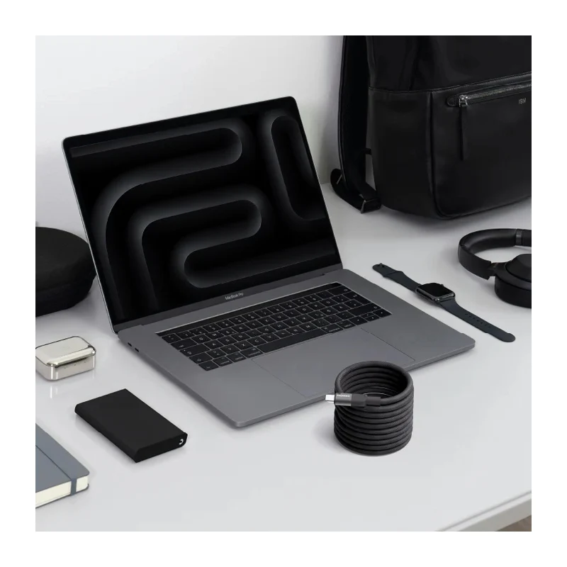 كابل مومكس ماج لينك مغناطيسي - USB-C / ‏100 واط / متران / أسود