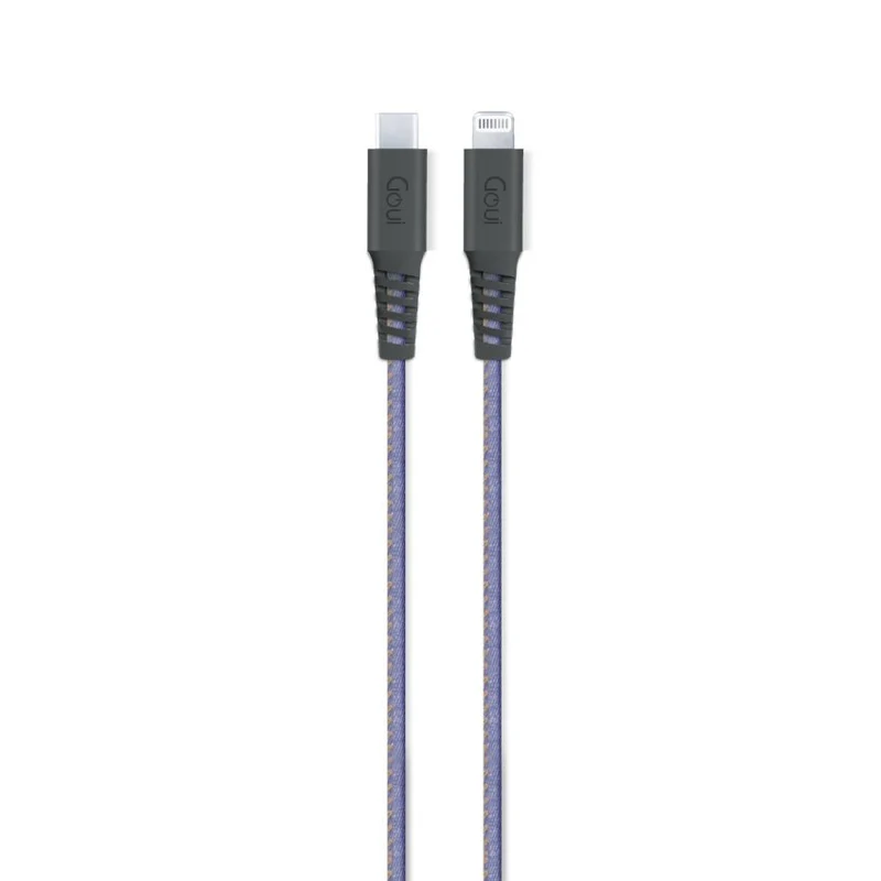 GOUI Flex Fashion Cable - USB-C / Lightning / 1.5 Meter / Jeans