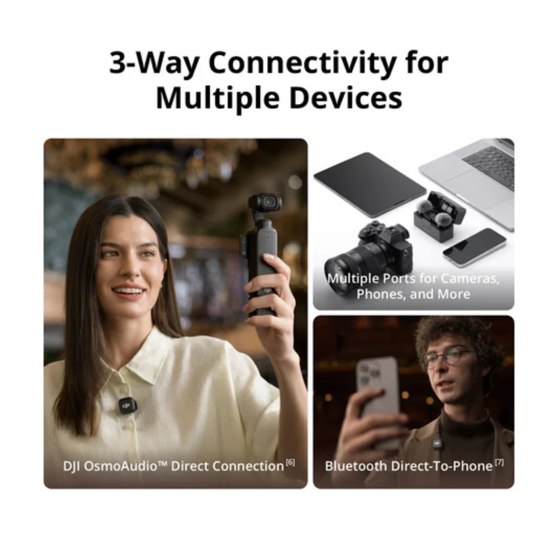 نظام ميكروفون لاسلكي دي جي آي Mic 3 المدمج، 1 TX + 1 RX