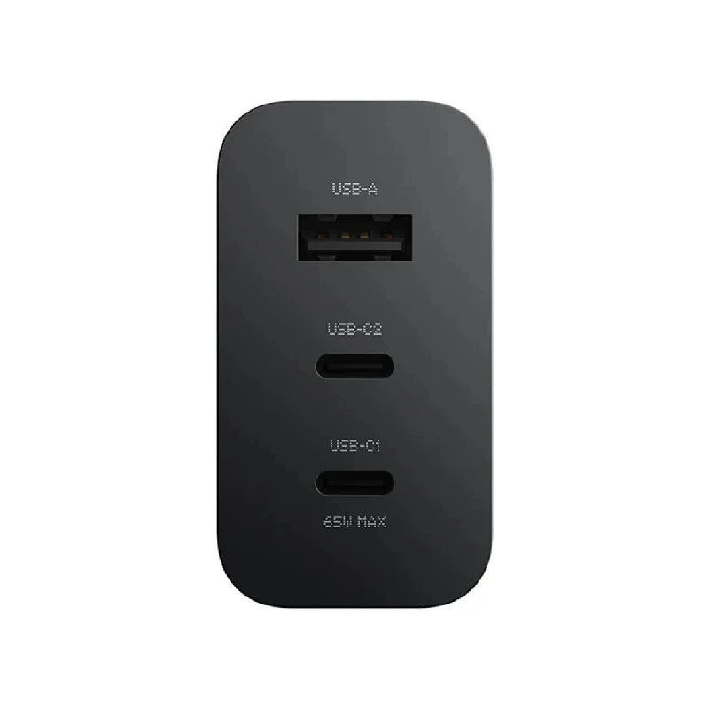 Nothing Gan Power Adapter - 65W / USB-A / USB-C / Dark Grey