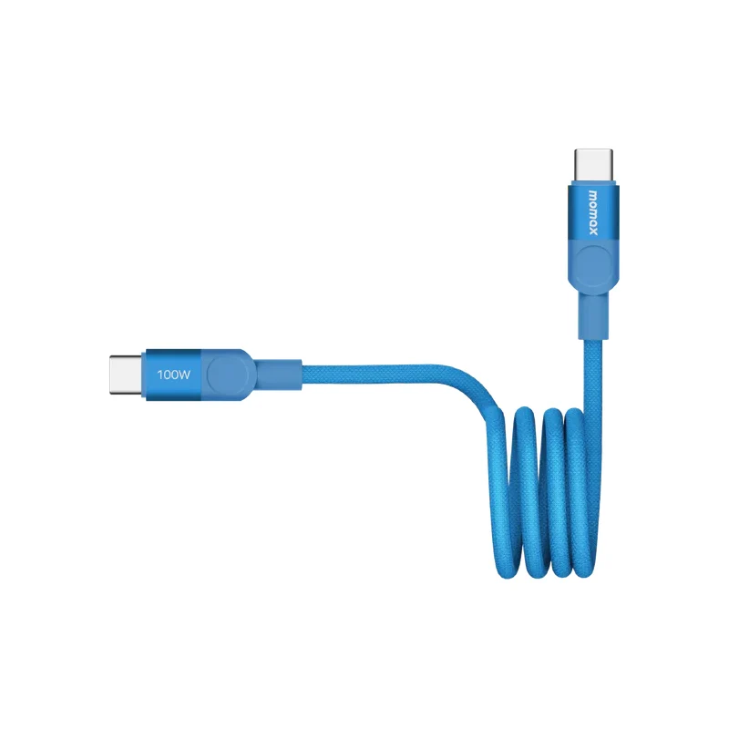 كابل مغناطيسي موماكس ماج لينك - USB-C / 100 واط / طول 1 متر / أزرق