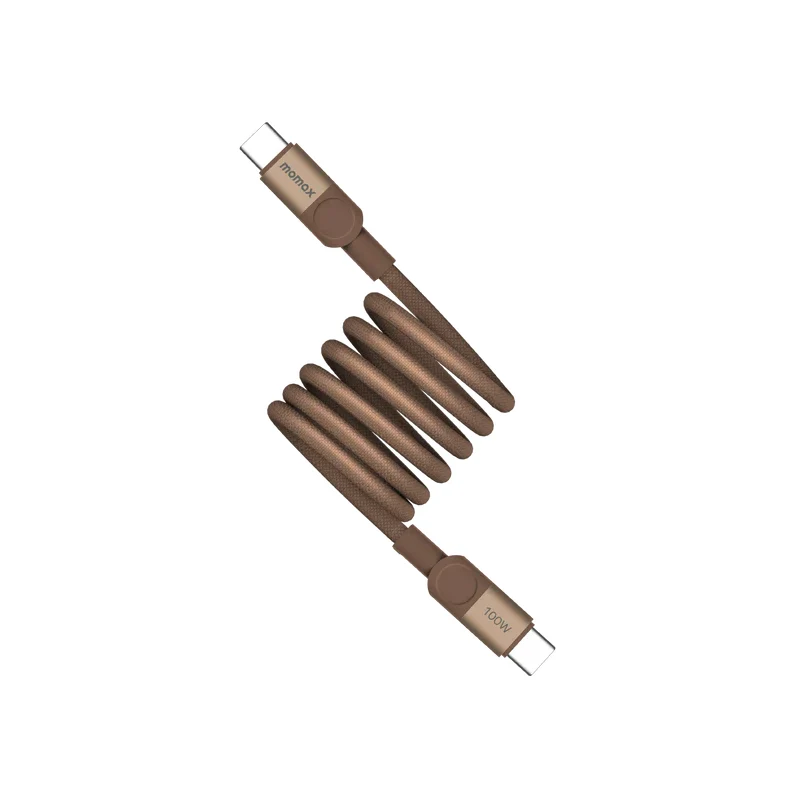 كابل مغناطيسي موماكس ماج لينك - USB-C / 100 واط / 1 متر / حجر رملي