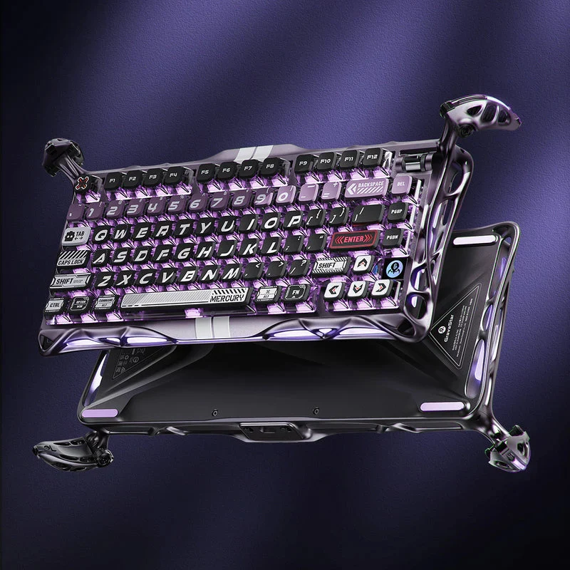 GravaStar Mercury V75 Pro 75% Hall Effect Magnetic Switch Gaming - Iron Purple
