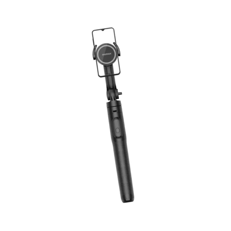 MOMAX 1-Snap Pole Magnetic Tripod Selfie Stick with Wireless Remote - Black