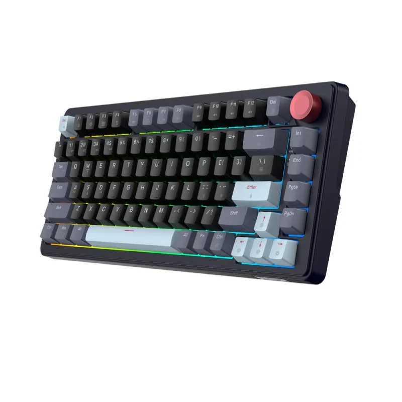 SADES Skyblade 82 82 Key Compact layout 75% with immersive RGB & Multi-Function Knob Wireless mechanical Gaming keyboard - Black