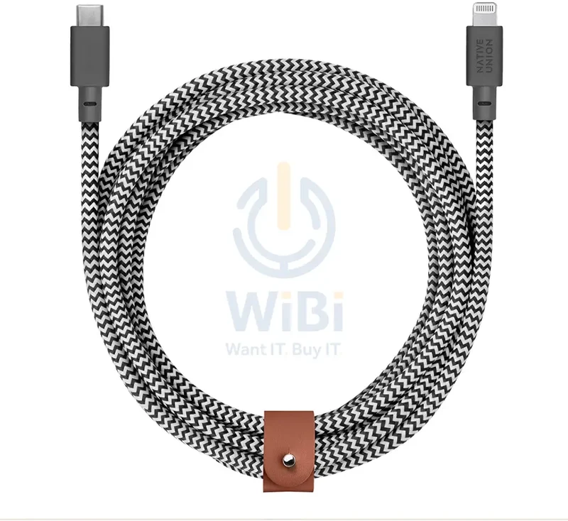 Native Union Belt Cable XL USB-C to Lightning 3M - Zebra