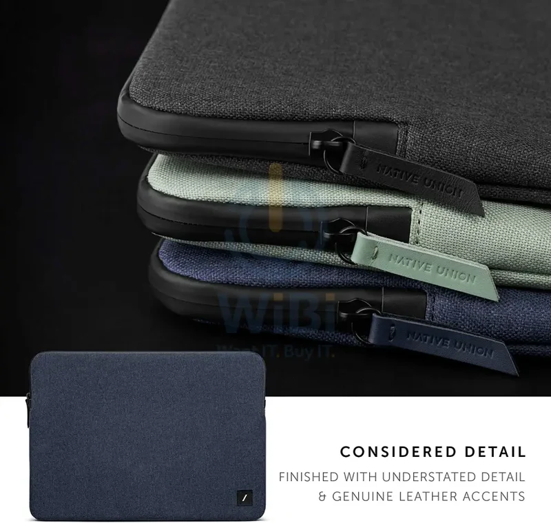 Native Union Stow Lite Sleeve For MacBook Pro 15"/16"/16" m1 - Indigo