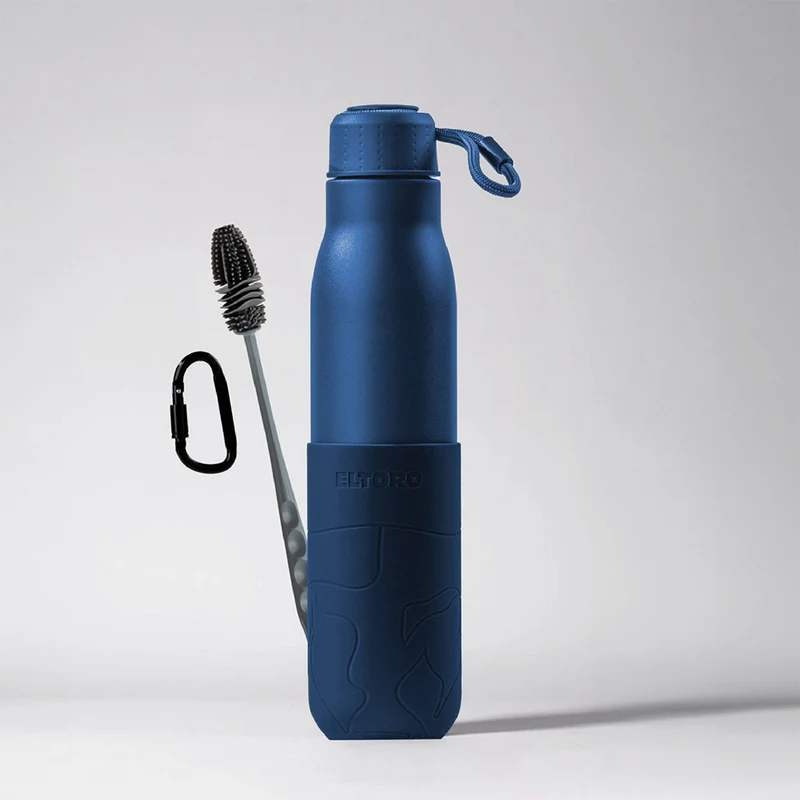 Eltoro Stainless Steel Bottle with Sleeve - 750ML / Navy
