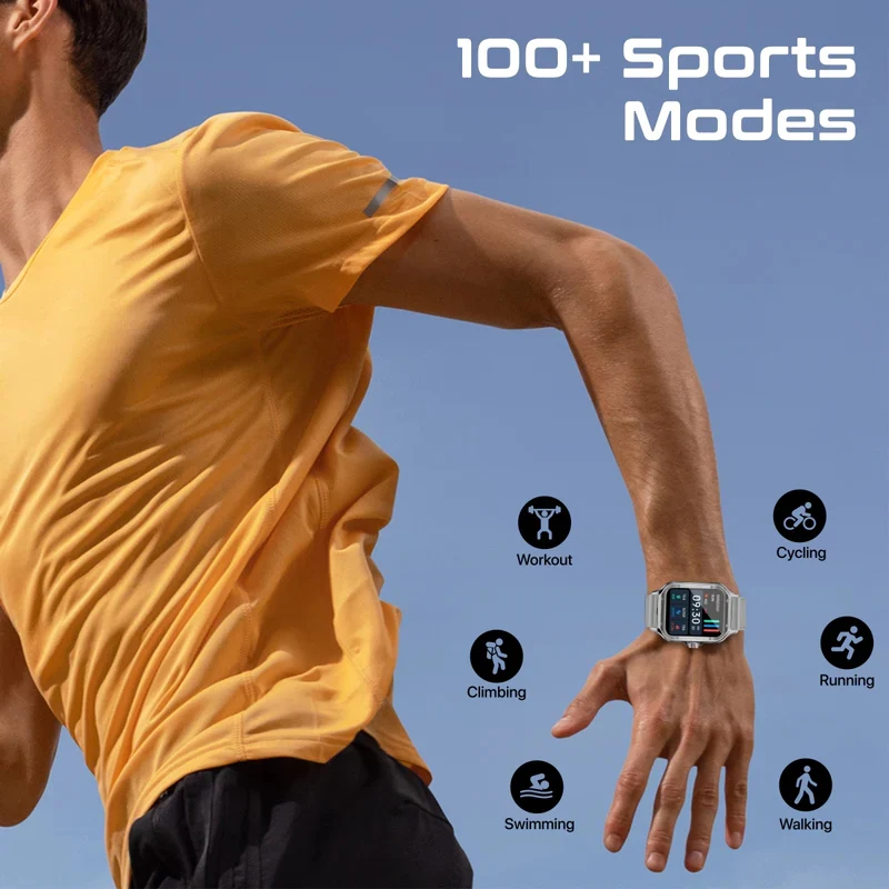 PROMATE ActiveLife Curved AMOLED Screen Smartwatch with BT Calling